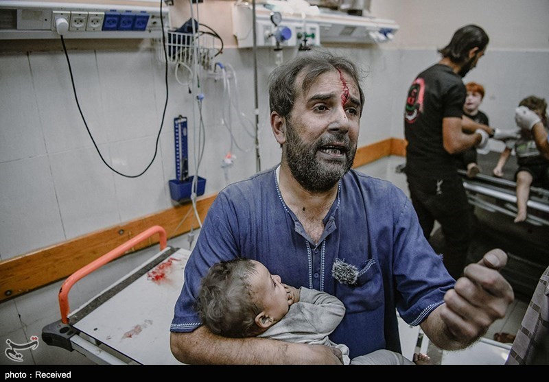 حمله صهیونیست‌ها به بیمارستان غزه 8